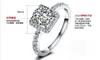 Top -Selling 925 Sterling Silber Hochzeitsfeierringe mit Kubikzirkonia Ring Fit Anzug Frauen P Fein Schmuck Whole6070091