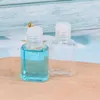30ml Ręcznie Sanitizer Pet Plastikowa butelka z klapką Top Cap Clear Square Shape Butelka do kosmetyków Jednorazowy dezynfekcyjny ręczny LX2982