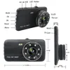 Voiture Dvr 4.0 pouces Dash Cam avec caméra de recul Full HD 1080P double objectif enregistreur vidéo registres automatiques véhicule Dashcam