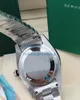 Unisex Watches 36mm 기계식 18kt 골드 실버 스틸 팔찌 다이아몬드 다이얼 플루트 베젤 118238 자동 패션 남성 손목 Watch287o