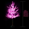 Décorations de Noël Veilleuse de vacances LED Arbre de fleurs de cerisier 1,5 m 1,8 m Année Branches décoratives de mariage Lampe Éclairage extérieur