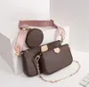 2019 En çok satan tasarımcı lüks çanta omuz çantaları tasarımcı çanta moda çanta çanta cüzdan telefon çanta Üç parça kombinasyon çanta