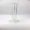 hookah diameter 50mm glas bong transparent vattenrör dubbel honungskaka perc hög kvalitet 12 tum långa bongs