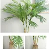 Ev Düğün Salon DIY Dekorasyon Jungle Parti C0924 için Palm Tree Yapay Yapraklar Dallar Canlı Vahşi Sahte Yeşillik Sahte Tesisi