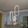 Svart / Vit Färg Modern LED Pendant Lights för vardagsrum Matsal Akryl Aluminium Body LED Pendant lampa Fri frakt