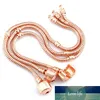 Verkauf Rose Gold Schlangenkette Armbänder Farbe Beibehaltung fit Europäischen Stil Perlen Großhandel China Fabrik