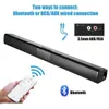 Hot Wireless Bluetooth Soundbar Haut-parleur stéréo Hi-Fi Home Cinéma TV Strong Bass Sound Bar Subwoofer avec / sans télécommande