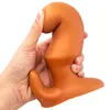 Golden Horn Butt Plug With handle Super Filled Dualdensity Vaginal Plugs Prostate Massage Sex Toys For Men Women Lesbian9764367