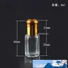 3 ml 6 ml Glass Essential Oil Travel -flaskor 10 ml 12 ml Tom rullning på påfyllningsbar parfymflaska Steel Roller Ball Containers 30pcs4721292