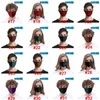 Masque facial à carreaux 3D de mode pour enfants adultes Masque anti-poussière en soie glacée Masque coupe-vent lavable réutilisable Masque de protection de protection CYZ2613