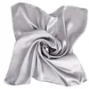 24Colors Mutifunctional Satin Silk Large 90x90 CM Square Plain Nautical Head Neck Scarf Wrap Neck Handduk pekband8410756