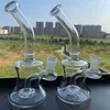 Haishah Mini Dab Rigs Heavy Quality Clear Glass Bong Inline PerColator Water Rura z 14mm Bongs Bongs
