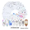 44pcs Christmas Stickers For Nail Set Snowman Santa Cat Water Transfer Slider Winter Nail Art Decorations For Manicure CHNJ00424438255