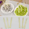 Pure Bamboo Eco-friendly Fork Disposable Fruit Forks 80 Pcs/Set Dessert Cake Food Party Household Snack Store Disposable Forks BH2807 TQQ