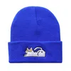 Женщины Beanie Gorros Зимние шапки Шляпы волос Шапочки Ленивый Cat вышивают Bonnet Для девочек Акриловая Hat