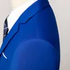 RSFOCUS Wysokiej Jakości Mężczyźni Garnitury Dla Ślubu Royal Blue Mens Garnitury Z Spodnie Dorywczo Biuro Pracy Formalny Business Suit Male TZ105