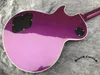 China Electric Guitar Oem Shop Guitar Electric Brilliant Purple Metal Color Tre Pickup Big Jazz Vibrato System9382755