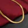 Fashion Mens Womens Jewelry 5mm 18k Gold Plated Chain Necklace Bracelet Luxury Miami Hip Hop Chains Necklaces Gifts Accessories GD709