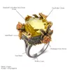 DreamCarnival 1989 Altamente recomendado venda de anéis femininos genuínos corte radian cor dourada anel de zircônia joias de festa WA116661184245