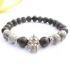 MG0779 Map Jasper Bracelet For Men Helmet Warrior Jewelry Mens Matte Black Onyx Spartan Bracelet Gladiator Bracelet