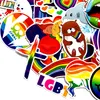 5 Sets = 500PCS Colorful Graffiti Stickers Rainbow Love Stickers Water Cup Refrigerator Car Computer Waterproof Stickers