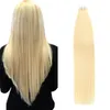 # 613 Menselijke haartape in extensies Europese natuurlijke naadloze PU-huid inslag 16-24 inch blonde 100% remy haar 20pcs dubbele zijdelingse tape