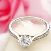 Fine US GIA certificado 18 K ouro branco 1 ct moissanite anéis de noivado para mulheres corações e flechas anéis de diamante de casamento g053082671