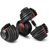 Dumbbell ajustável 2.5-24KG Workouts de fitness Pesos Pesos Construa seus músculos Esportes ao ar livre Equipamentos de fitness Transporte marítimo 2 pcs