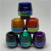 810 SS rainbow+Snake Skin epoxy resin drip tips Mushroom style Tip Mouthpiece with Candy Package for TFV8 TFV12