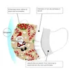 Рождественский рождественский принт одноразовый маска маска 3 слои для женщин не тканая маска, реактивная маска, машерен, высокое качество 3458849