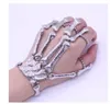 Bracelets de doigt de doigt du crâne punk gothique gothique pour femmes bracelets à main d'os squelette Bangles 2020 Christmas Halloween Gift8169347