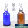 8 Ounce Empty Glass Boston Bottles with Stainless Steel Dispenser for Essential Oil, Soap Liquid, Lotion