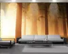 Carta da parati per la casa 3D Carta da parati murale 3D con paesaggio romantico Carta da parati con decorazione d'interni atmosferica premium Foresta sognante