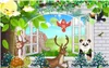 Пользовательские фото обоев для стен 3d настенного Большого дерево окна декорации мультфильма детской комнаты детской комнаты фон обои украшения дома