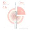 2019 الذكية 5 أوضاع فرشاة الأسنان الكهربائية قابلة للشحن usb فرش الأسنان الترا الصوتية مع 5 رؤساء فرشاة