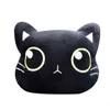 Cute Cat Car Neck Pillow Cartoon Cat Head Car Headrest Travel Cushion Cat Seatbelt Shoulder Pads Covers Mirror Cover