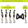 Barn/vuxen unisex hållning korrigerare justerbar rygg fraktur stöd klavikel rygg ryggrad axel lumbal hållning korrigering