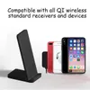 NEW 30W Double coil Qi Wireless Fast Charger Vertical Quick Charging Bracket High Power Docking Stand For mate30 promi9 pro9115729