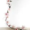 Fiori di seta artificiale da 185 cm bellissimi fiori decorativi di magnolia vivida vite per accessori per la decorazione di hotel per la casa di nozze