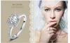 Anelli per feste di nozze in argento sterling 925 più venduti con anelli di zirconi cubici adatti per le donne P gioielleria intera2545764