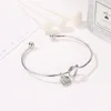 S1646 26 A-Z Engelska Brev Initial Armband Knot Letter Charm Bangle Armband