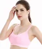 B026 fitness rembourré compression noir rose jaune clair ivoire champagne soutien-gorge de sport dos croisé vêtements de sport élastique à séchage rapide