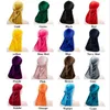 Mode Damen Samt Durag Bandana Turban Perücken Herren Satin Piratenhut Einfarbige Kopfbedeckung Stirnband Zopf Hip Hop Cap Beanie