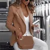 Hot Women Long Sleeve Slim Fit Suit Ladies Formal Business Coat Duster Jacket