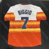 Craig Biggio Jersey 2015 명예의 전당 패치 1994 2016 WS White Gold Rainbow 1980 Mesh BP Salute To Service Orange Navy Player Pullover