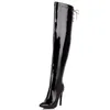 SARAIRIS Big Size 32-44 Female Over-the-Knee Boots Sole Thin High Heels Pointed Toe Zip Boots Women Autumn Sexy Shoes Woman1