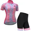 Set da corsa 2021 Pro Women Cycling Set MTB Bike Bike Bicycle Bicycle Coness Ropa Ciclismo Wear Jersey Set1