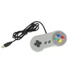 USB 플러그 유선 핸들 컨트롤러 조이스틱 게임 패드 게임 플레이어 액세서리 SNES 핸드 헬드 레트로 게임 상자 콘솔