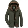 Casaco de inverno de lã quente engrossar jaqueta masculina à prova de vento casacos casuais com capuz masculino plus size 6XL 7XL Parkas