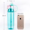 Amazon BPA Free Mist Spary Plastic Water Bottle Outdoor Cycling Running Portable Sport Bottle Leakproof Bottles